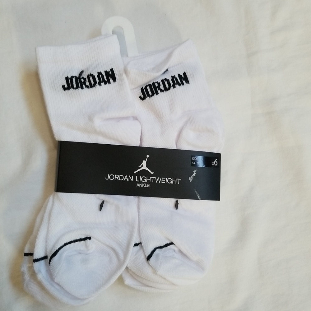 Air Jordan Ankle Socks 6 Pack Kids' Shoe XJ0143 Size 5Y-7Y